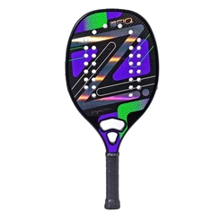 RAQUETE DE BEACH TENNIS PRO VIOLET COLLANI 3K ZEIQ RAQUETE DE BEACH TENNIS PRO VIOLET COLLANI 3K ZEIQ PRETO/AZUL